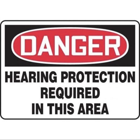 Accuform OSHA DANGER SAFETY SIGN HEARING MPPE218XL MPPE218XL